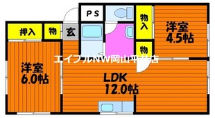 ドミール梅島の物件間取画像